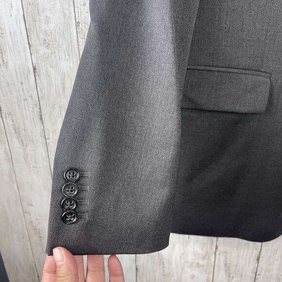 Banana Republic Modern Jacket Men's Sz 40R Black Wool Suit Business Professional - Picture 3 of 12